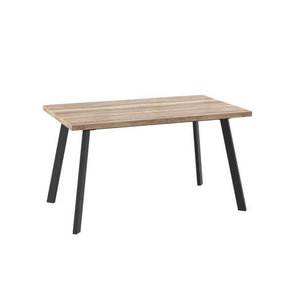 Стол BORG-140, раздвижной 140(180)х85, ДУБ КАНЬОН/ЧЕРНЫЙ)